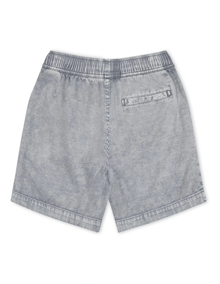 The Indie Duster Short (000-2 years) in Grey Wash