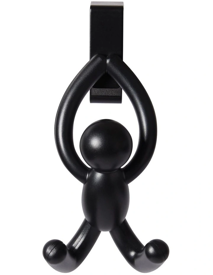 Buddy Over The Door Cabinet Hook Set of 2 in Black