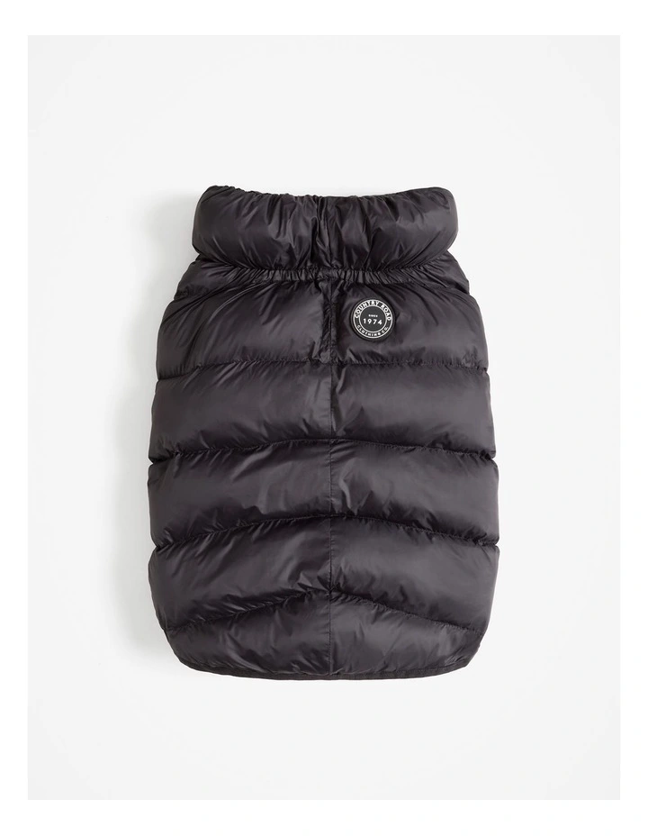 Recycled Nylon Balto Pet Puffer in Charcoal