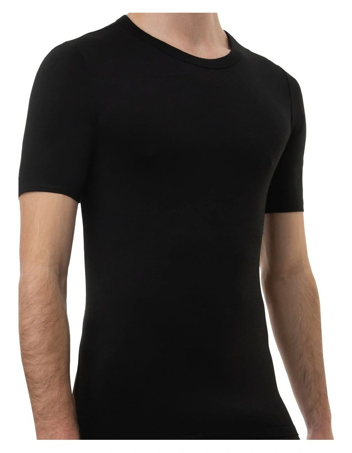Heat Bods Short Sleeve Retention Thermal Top in Grey