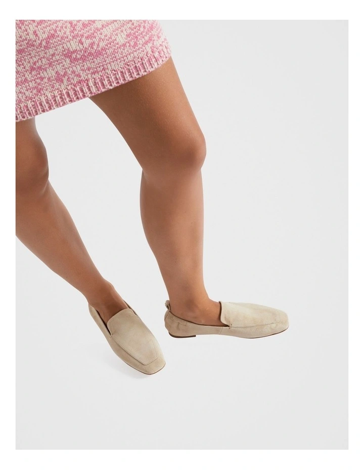 Claire Loafer in Champagne Beige Suede