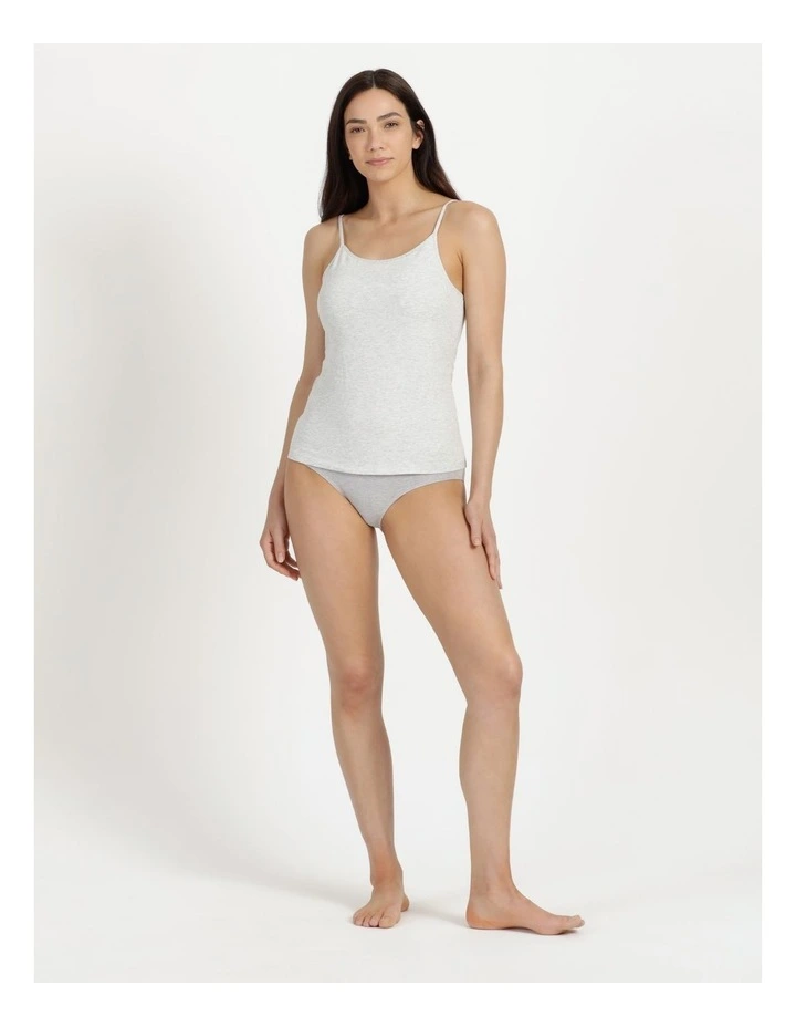 Organic Cotton Cami in Grey Marle