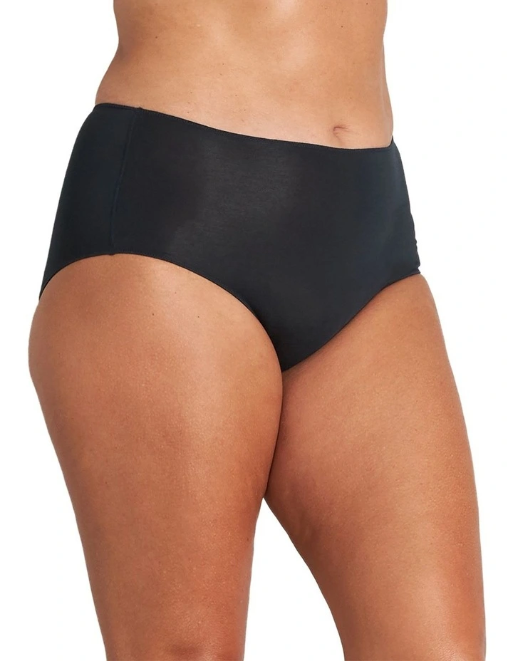 Au Naturel High Rise Brief in Black