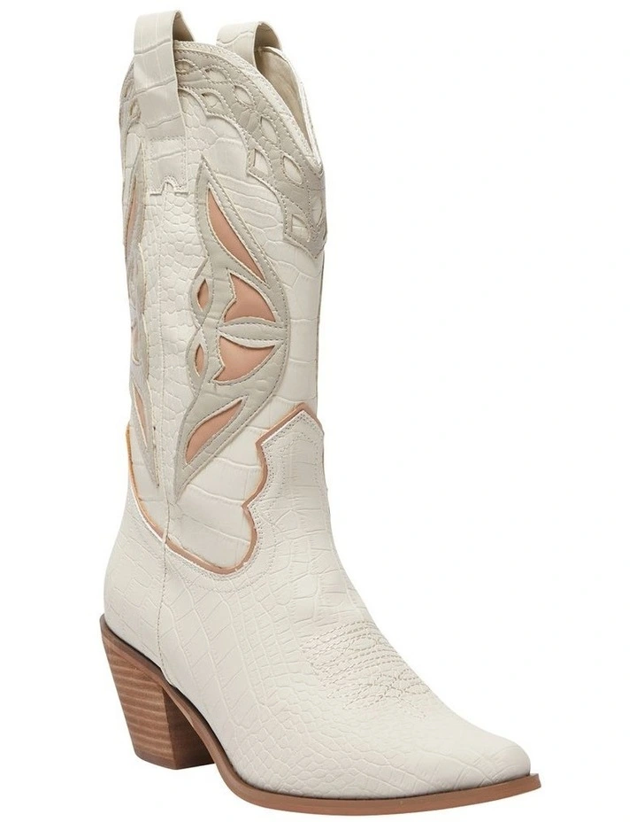 Rodeo Western Boots in Cream