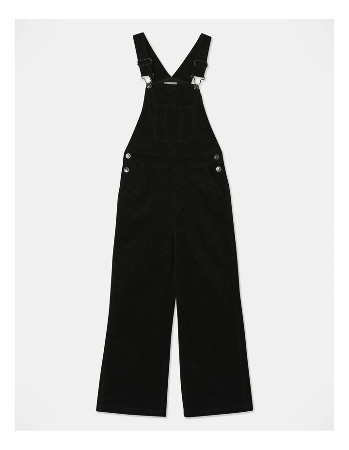 Cord Coverall in Black