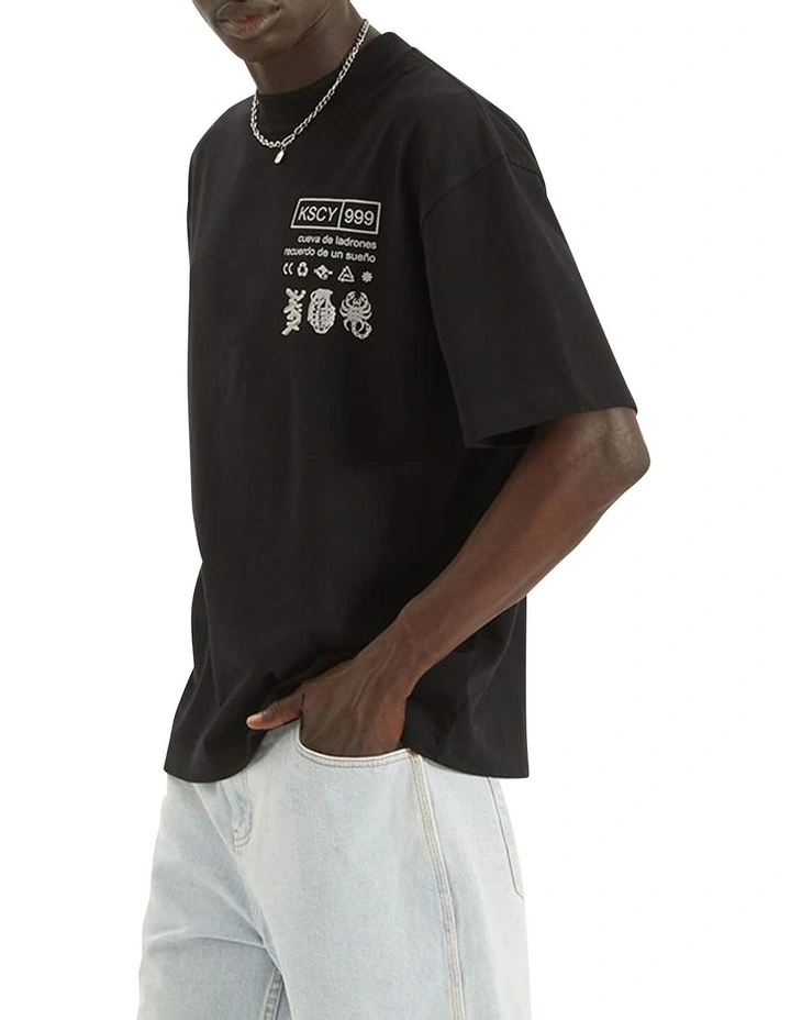 Poison Heavy Street Tee in Jet Black