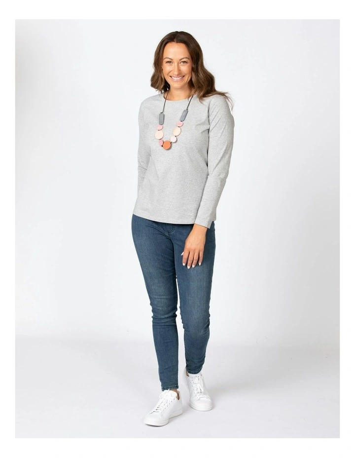 Camp Classic Long Sleeve Tee in Sliver