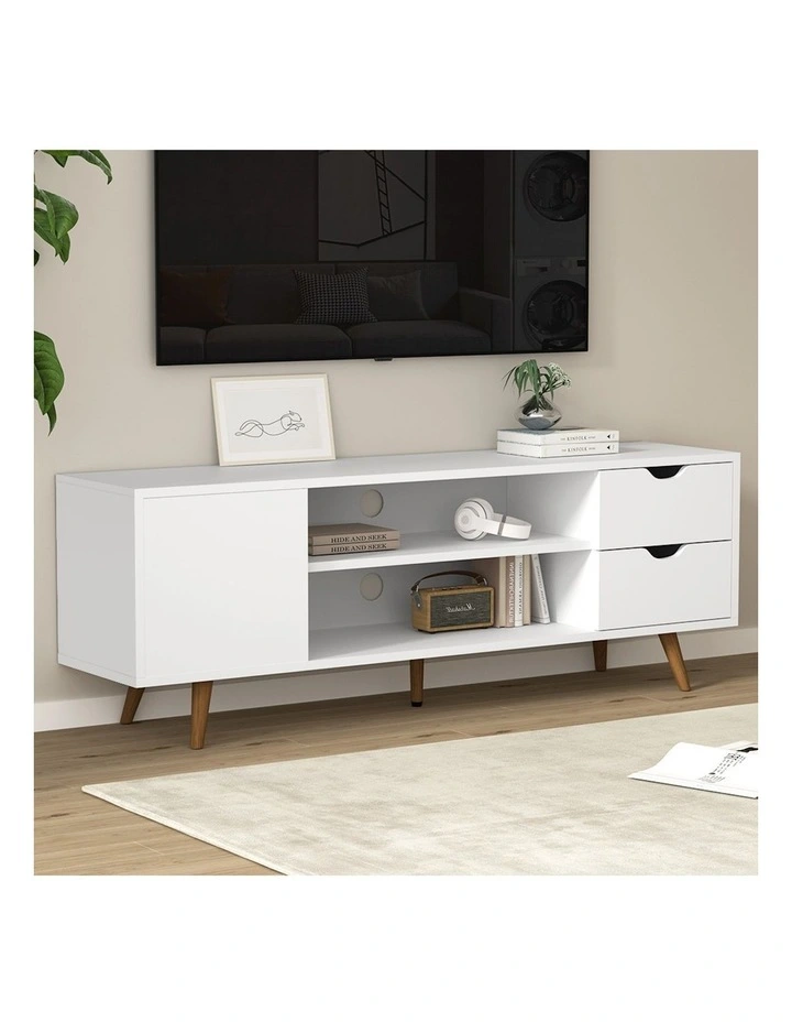 Larin TV Cabinet Entertainment Unit 120cm in White