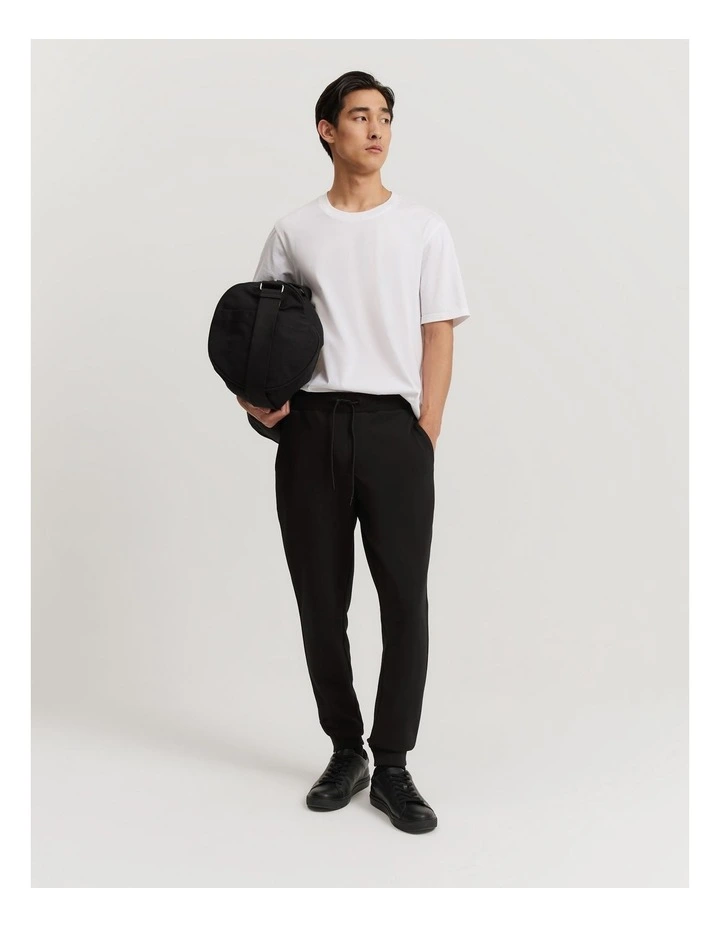 Double Knit Jogger in Black