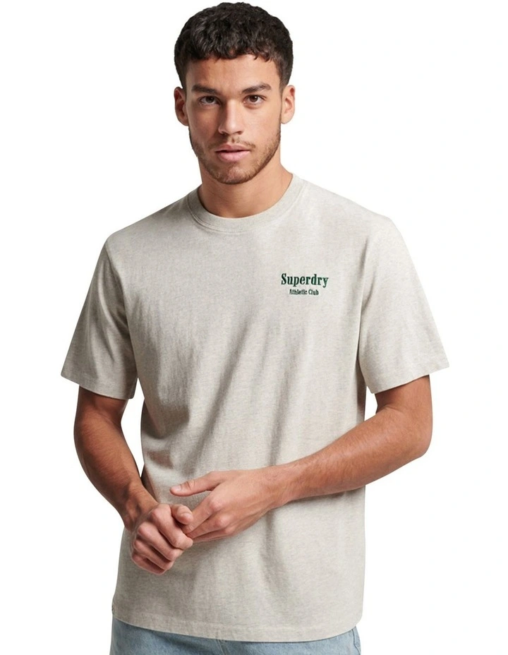 Athletic Club T-shirt in Oatmeal Marl