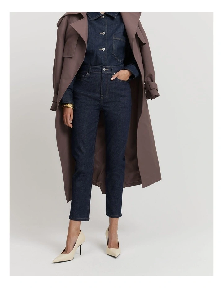 High Rise Slim Jean in Indigo Rinse