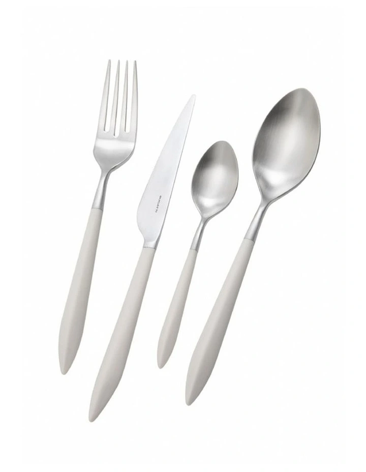 Ares Ivory Cutlery 16-Piece Set White