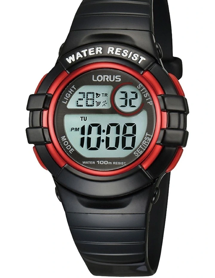 R2379HX 9 Black/Red Digital Sports Watch