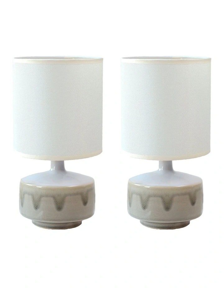 Braid Ceramic Table Lamp Set of 2