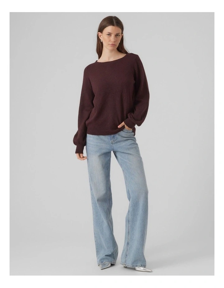 Brilliant Boat Neck Knit in Red