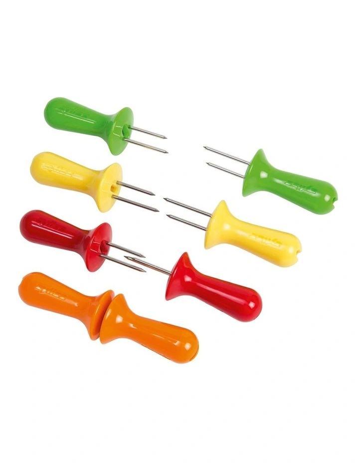 Interlocking Corn Holders Bold in Multi