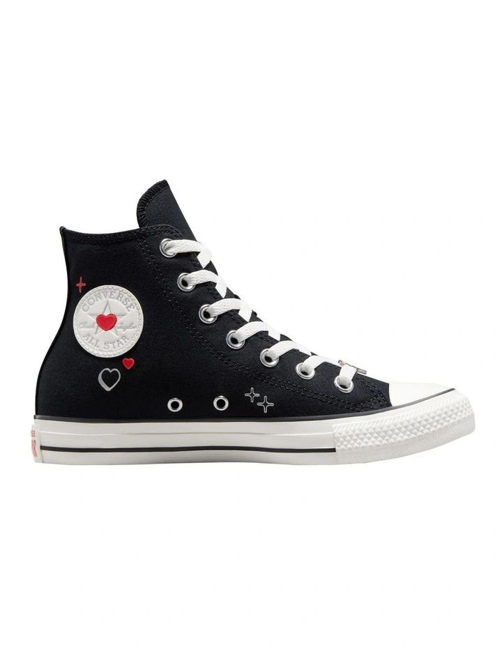 Chuck Taylor All Star Sneaker in Black/Vintage White/Fever Dream