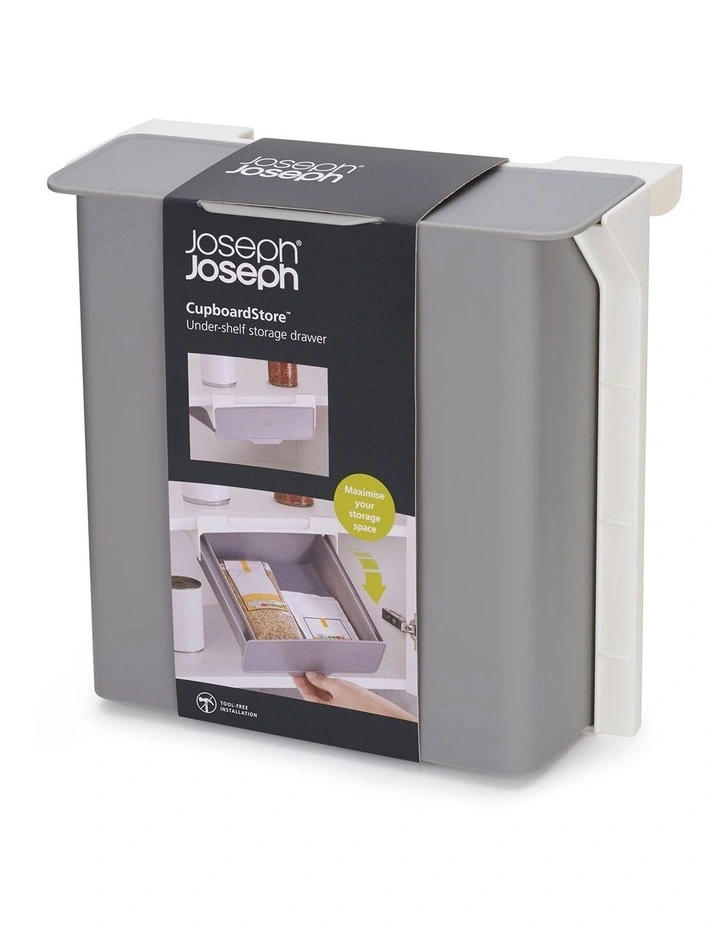 Cupboard Store Under-Shelf Drawer in Grey