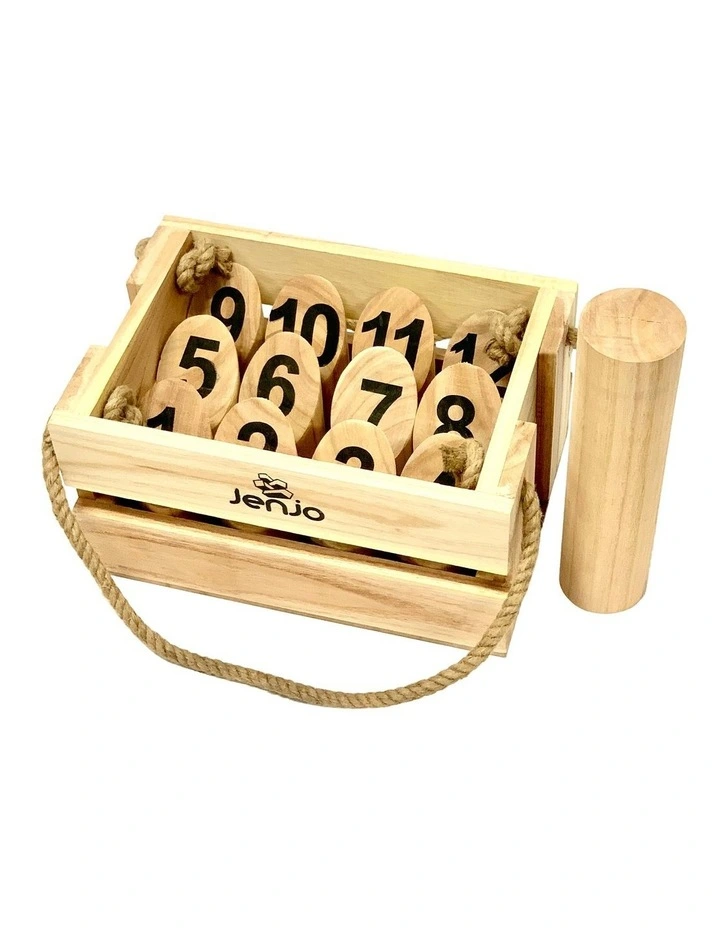 Molkky Scatter Smite & Scattles Hardwood Throwing Game