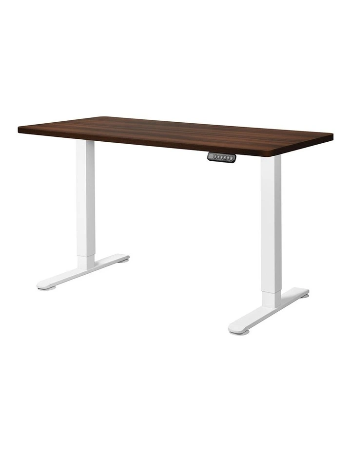 Electric Dual Motor Height Adjustable Motorised Standing Desk 140cm in Walnut