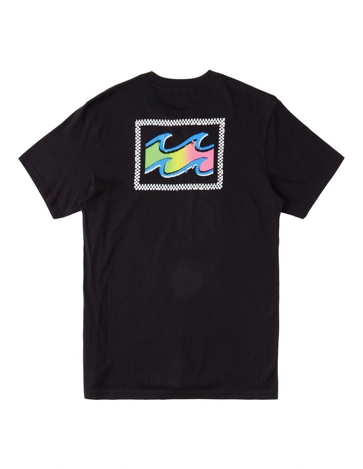 Crayon Wave T-Shirt in Black