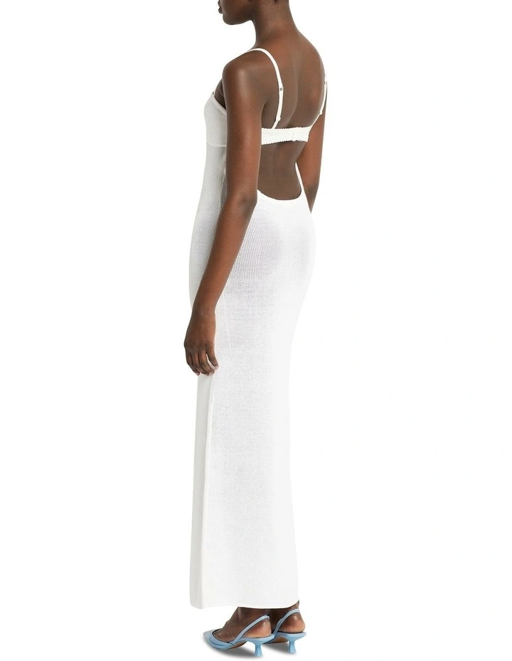 Dream Weaver Knit Dress in Ivory
