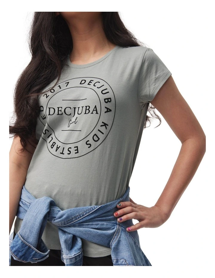 Circle Heritage Tee in Light Pine