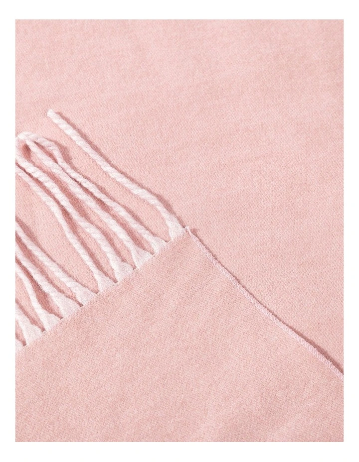 Two Tone Blush Wool Blend Pashmina Scarf