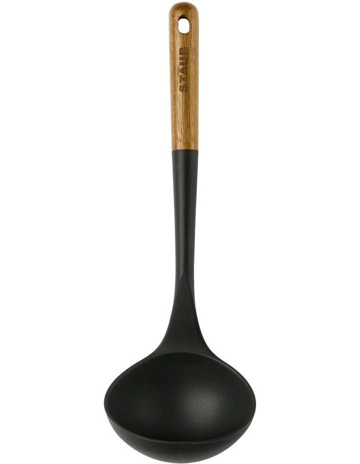 Soup ladle in Black/Natural