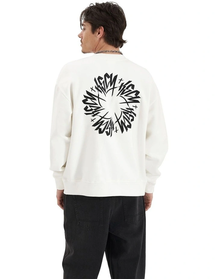 Arcane Heavy Relaxed Sweater in White