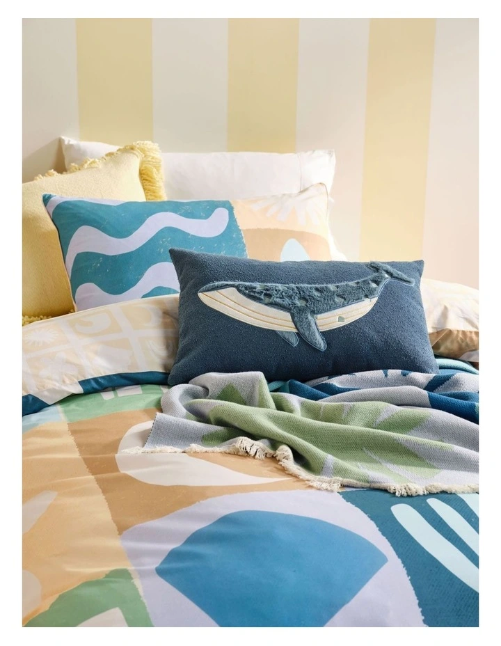 Beach Day Quilt Cover Set in Saltwater