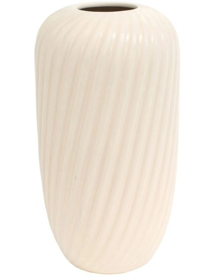 Alma Vase 17x32cm in Antique White