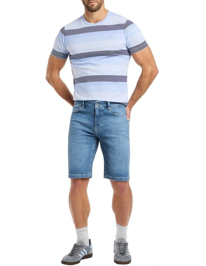 Josh Denim Shorts in Light Bleach