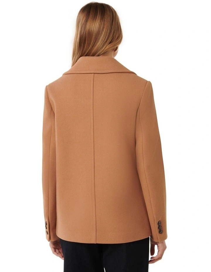 Maisie Pea Coat in Camel