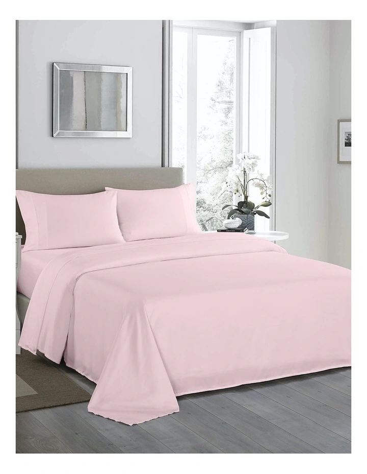 1200TC Ultrasoft 4 Piece Sheet Set in Light Pink