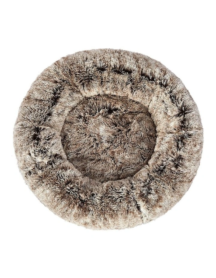 Large Donut Nest Pet Bed in Coffee