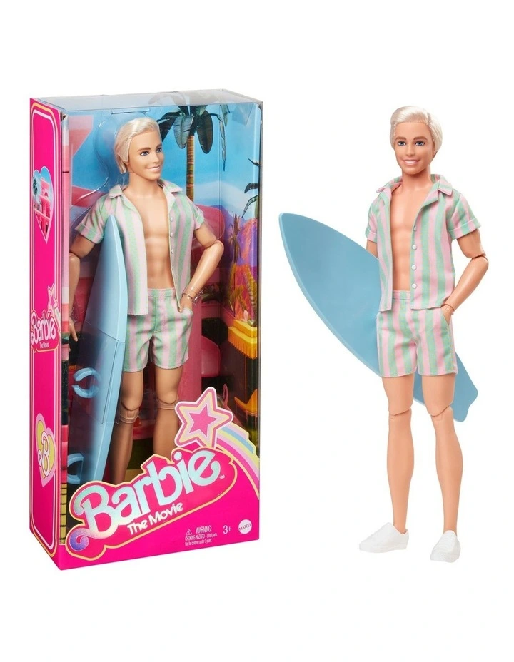 Ken Doll Wearing Striped Matching Set