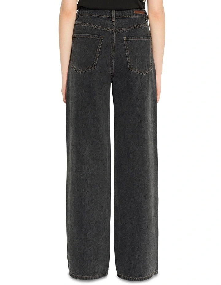 Downtown Slouchy Jean in Grey Wash