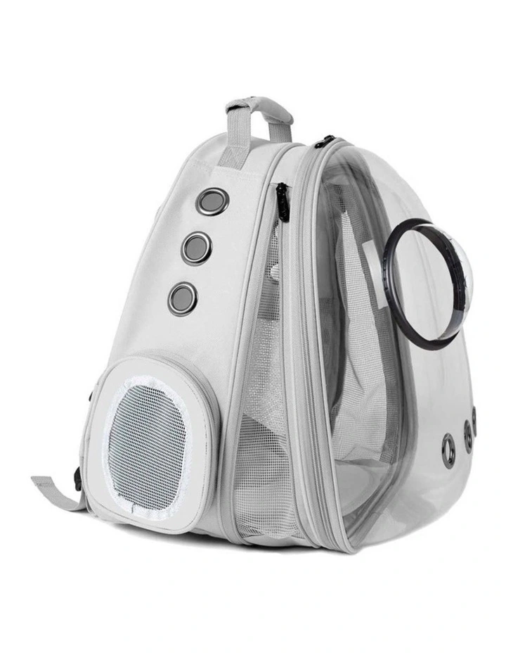 Expandable Space Capsule Backpack Model in Grey