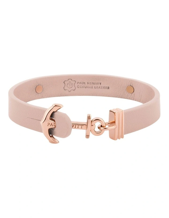 Signum Rose Gold/Nude Leather Bracelet PH FSC R N M