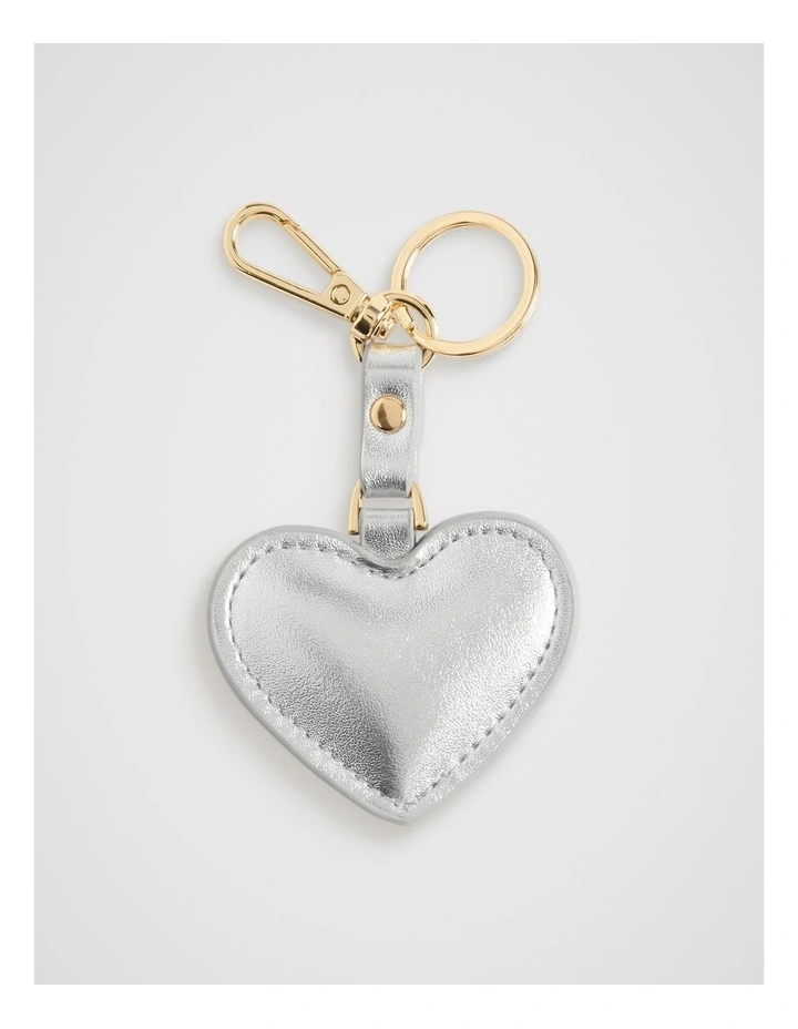Heart Keyring in Silver