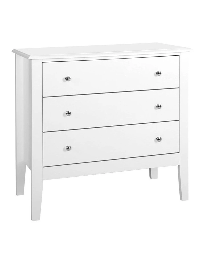 Tallboy Bedside Table Dresser White