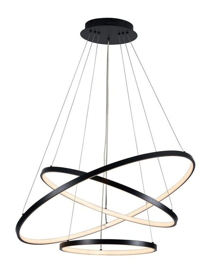 Trinity LED Pendant Light Large in Black
