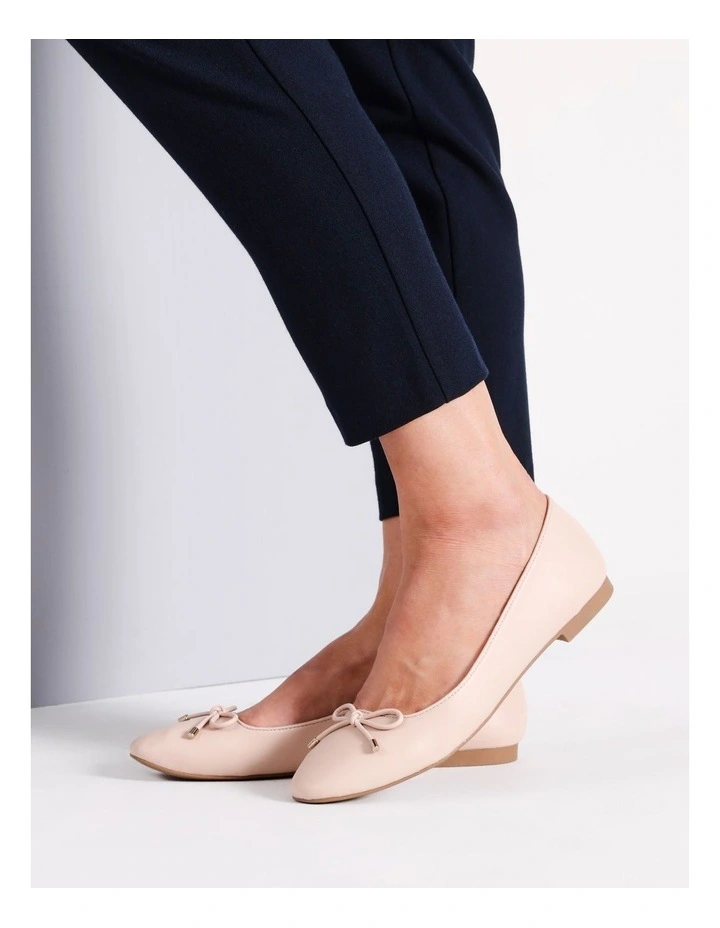 Yaz Ballet Flat in Beige