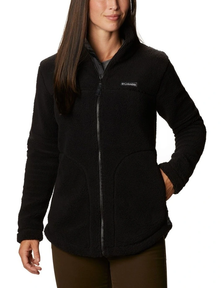 West Bend Full Zip Fleece Jacket in Black
