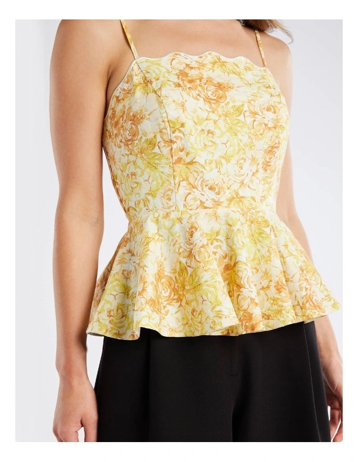 Sunflower Bloom Top in Yellow