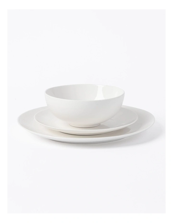 Essential Dinner Set 12 Pieces in White