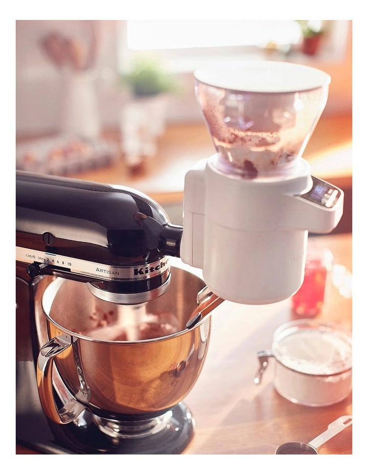 Sifter Scale Attachment for Bench Mixer in Silver/White 5KSMSFTAA