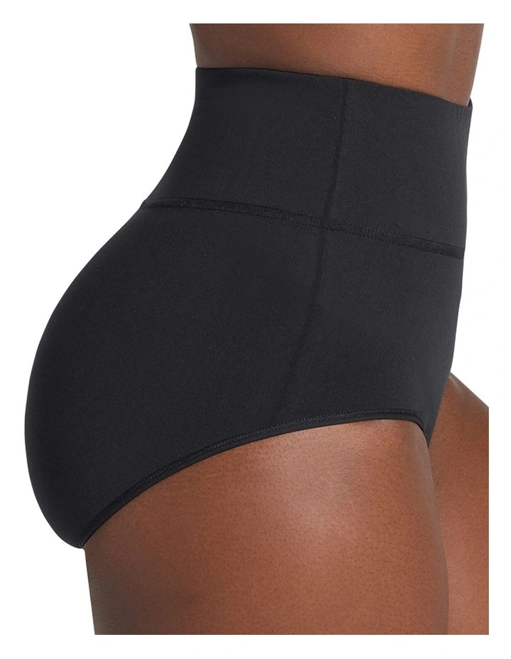 High-Waisted Classic Shaping Tummy Control Brief in Black