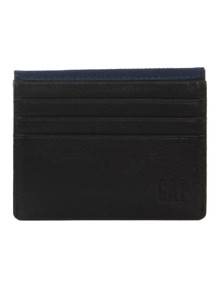 Leather Card Holder in Black